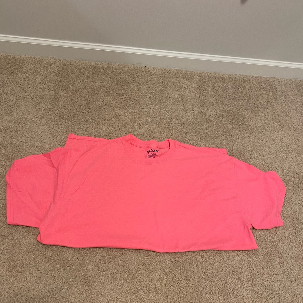 Gildan Neon Pink T Shirt